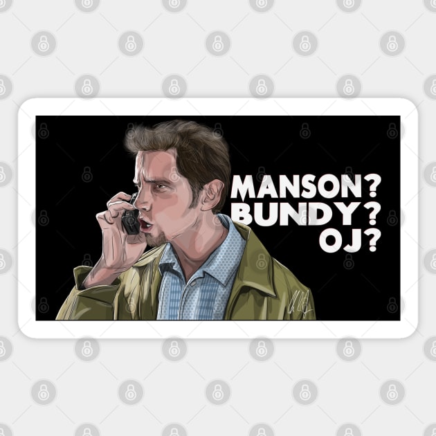 Scream 2: Manson, Bundy, OJ Magnet by 51Deesigns